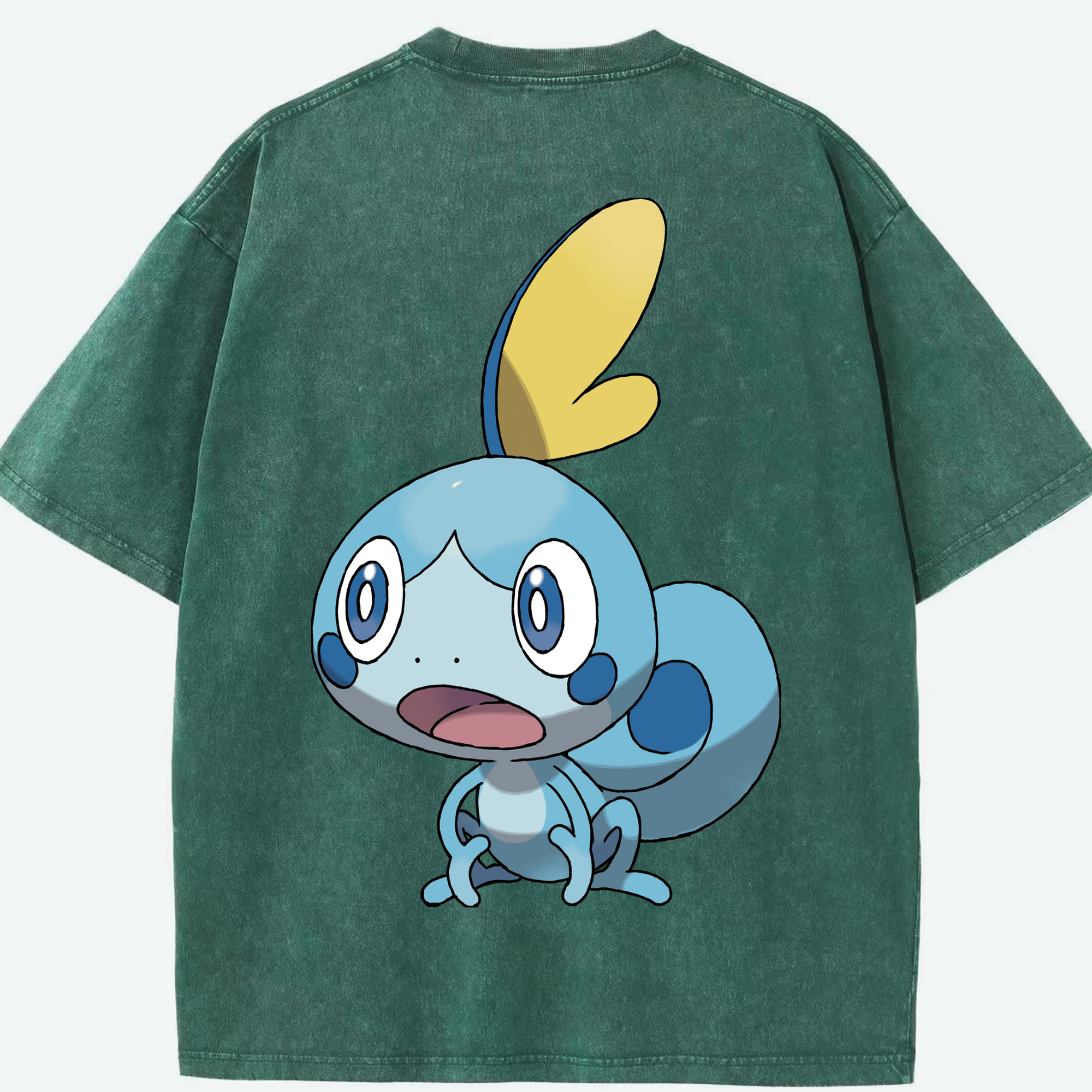 （画像用） ポケットモンスター Pokémon 綿100% ヴィンテージ風 半袖Tシャツ（背面プリント）